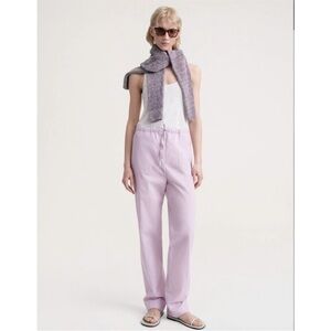 Toteme Pastel Lilac Straight Leg Pants